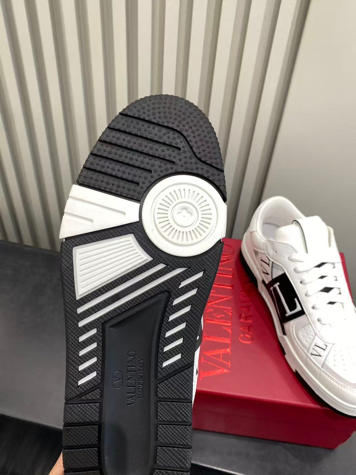 Valentino Garavani White Leather Low-Top Sneakers