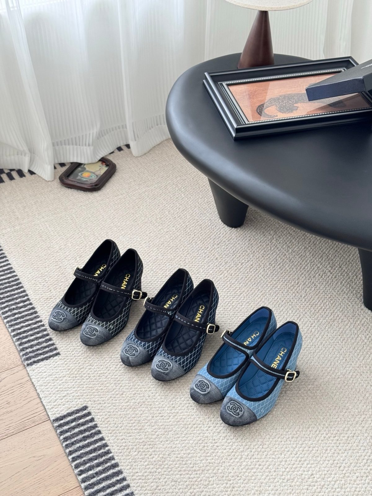 Chanel Quilted Mary Jane Ballet Flats