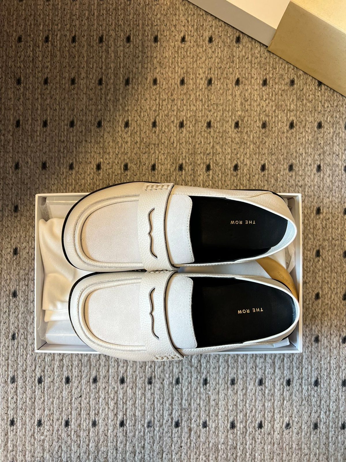 The Row Leather Penny Loafers
