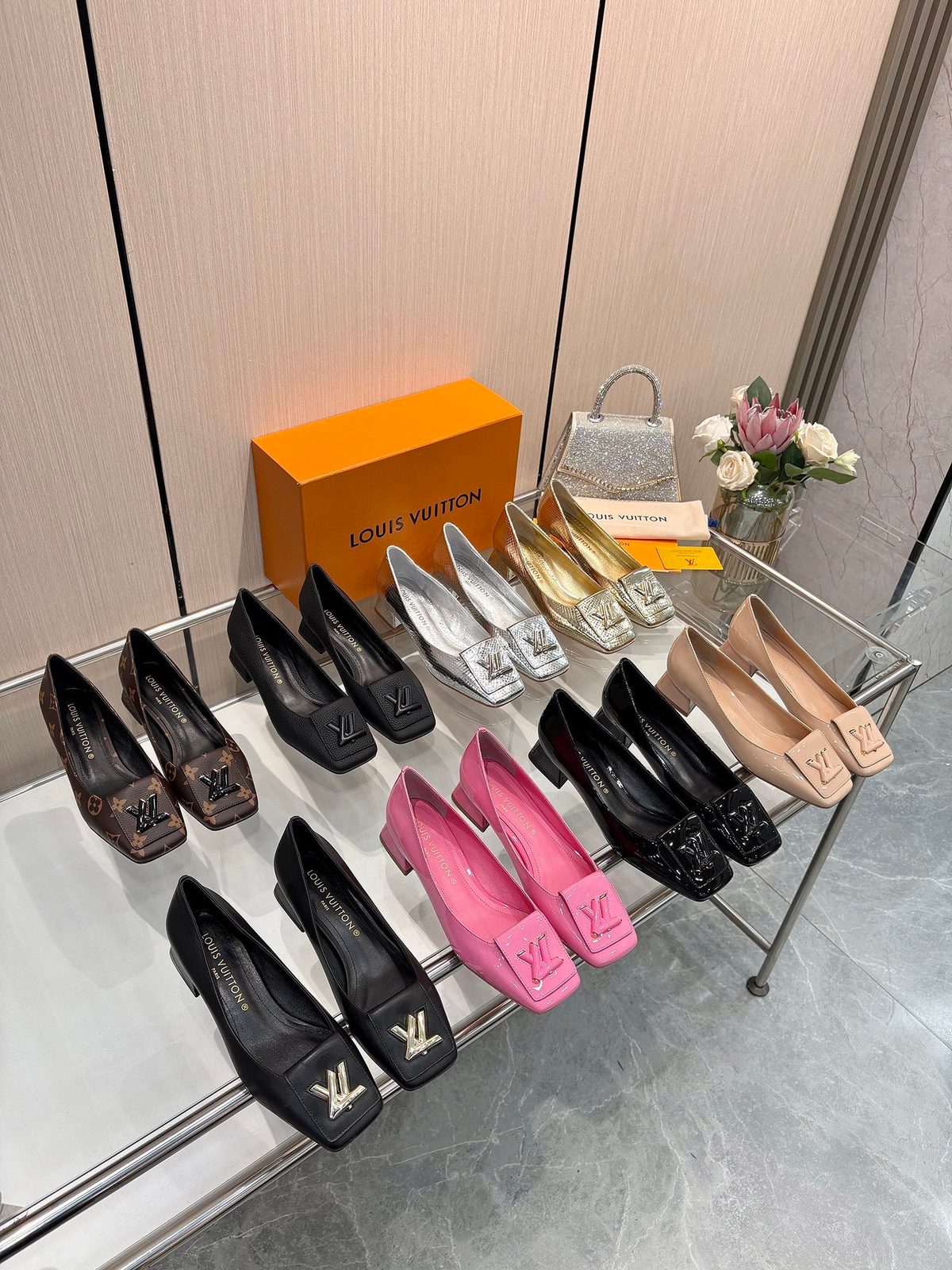 Louis Vuitton Monogram Block Heel Loafer
