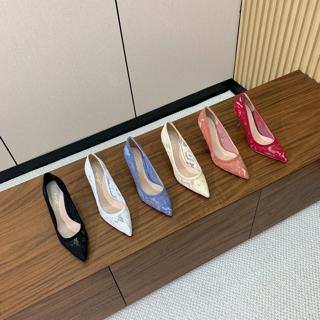 Luxury Lace Pointed Toe Pump Heels