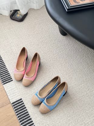 Chanel Knit Espadrille Ballet Flats