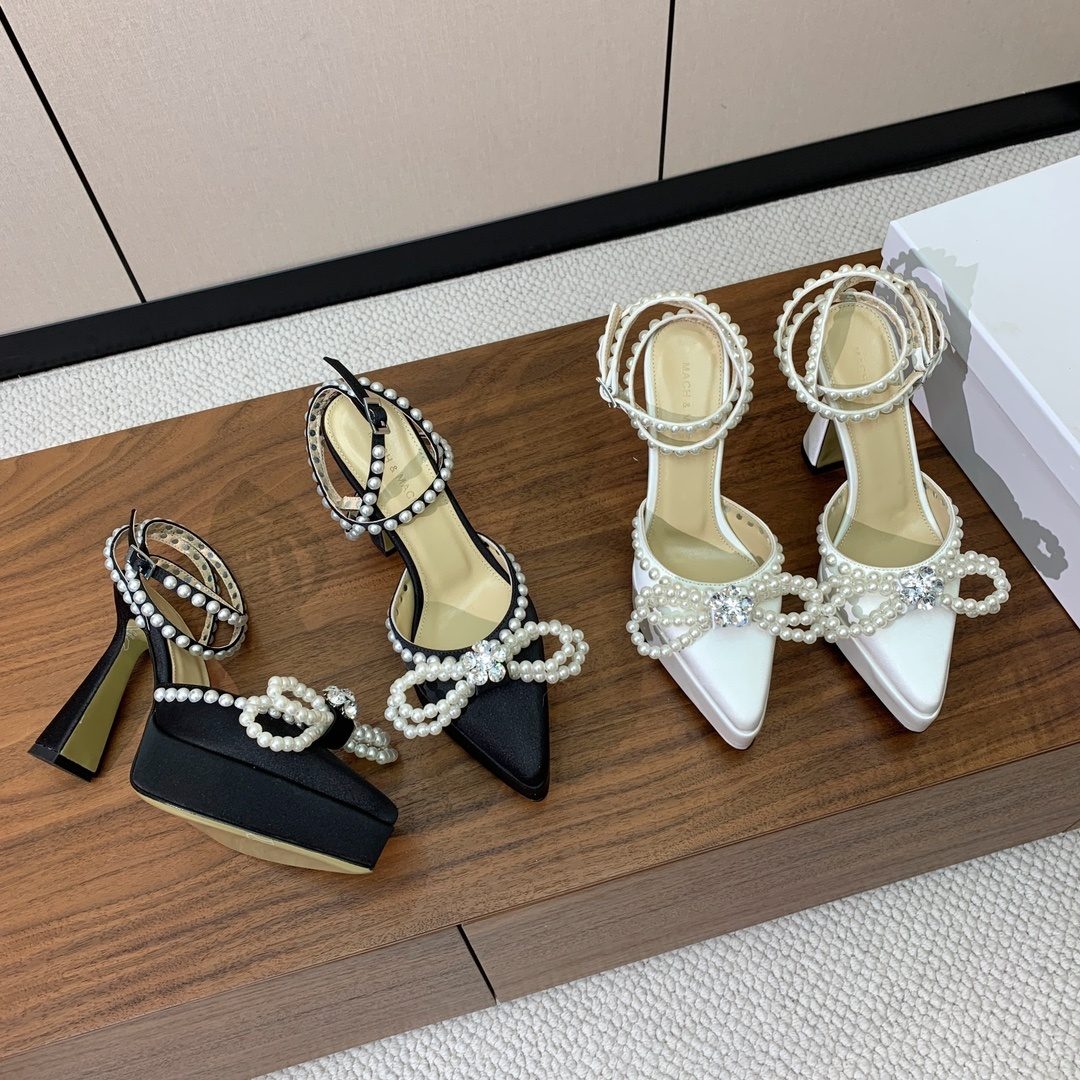 Pearl Embellished Pointed Toe Heels Collection