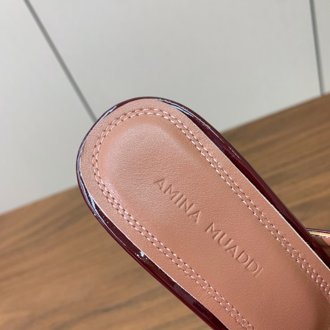 Miu Miu Patent Leather Block Heel Mules
