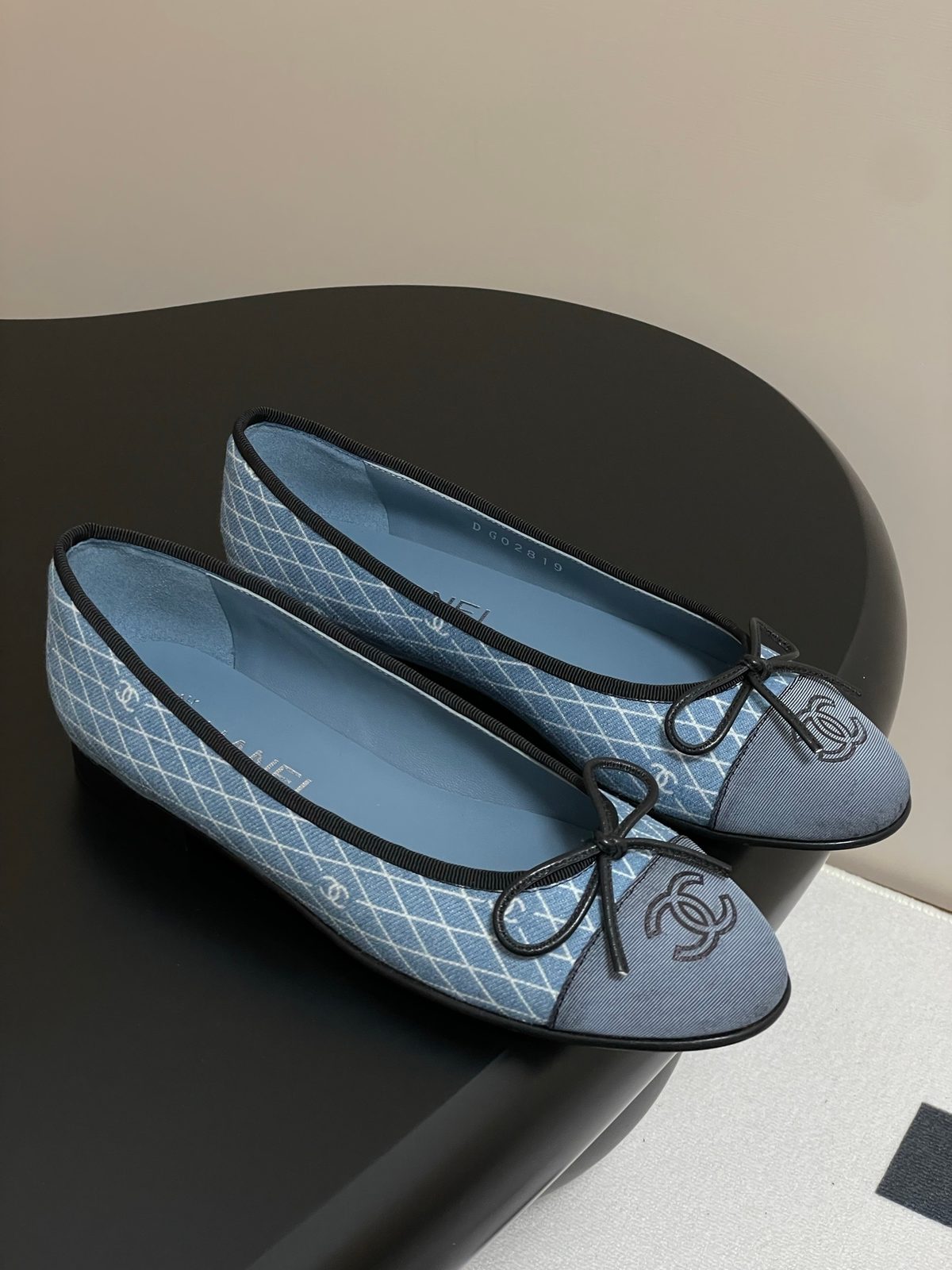 Chanel Quilted Ballet Flats Blue