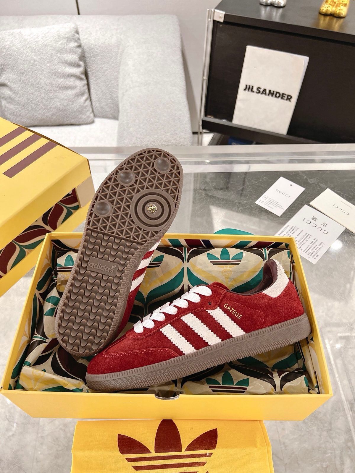 Adidas Gazelle Suede Sneakers Red