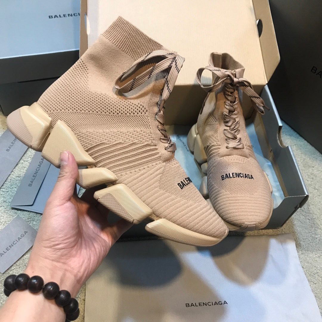 Balenciaga Speed Lace-Up Knit Sock Boot