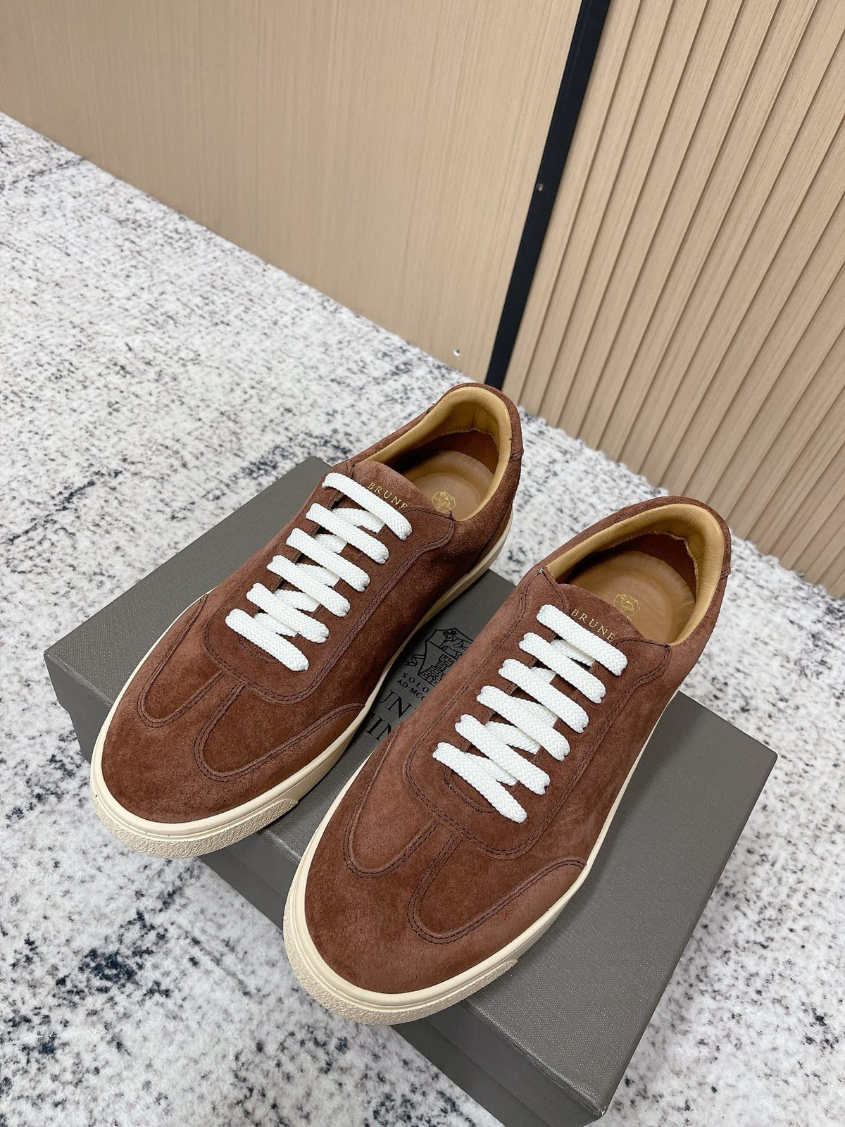 Brunello Cucinelli Suede Lace-Up Sneakers