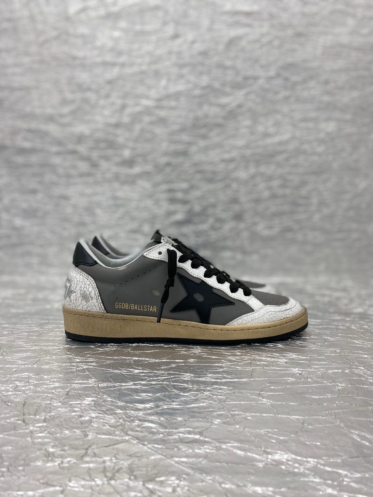 Golden Goose Ball Star White Grey Black