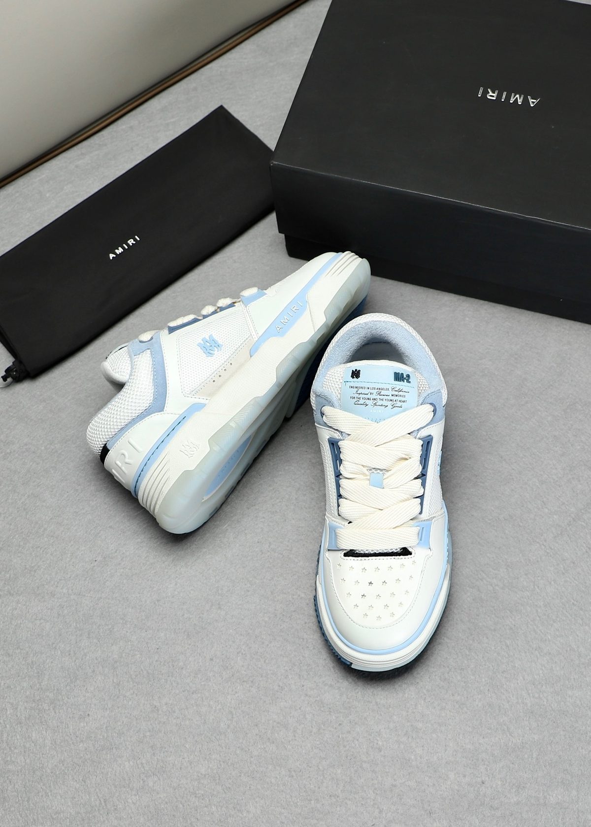 Amiri MA-1 White Light Blue