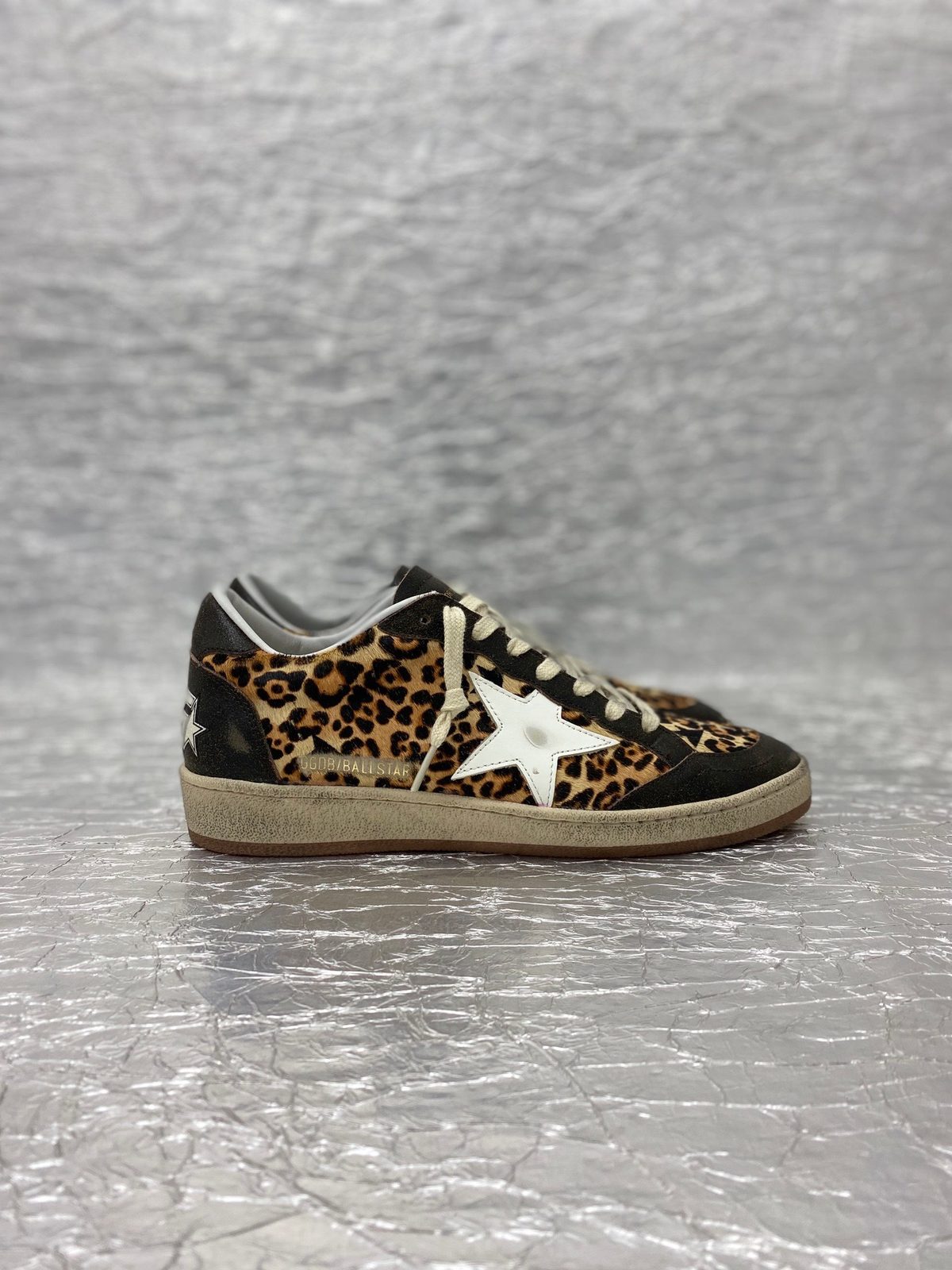 Golden Goose Ball Star Leopard Print