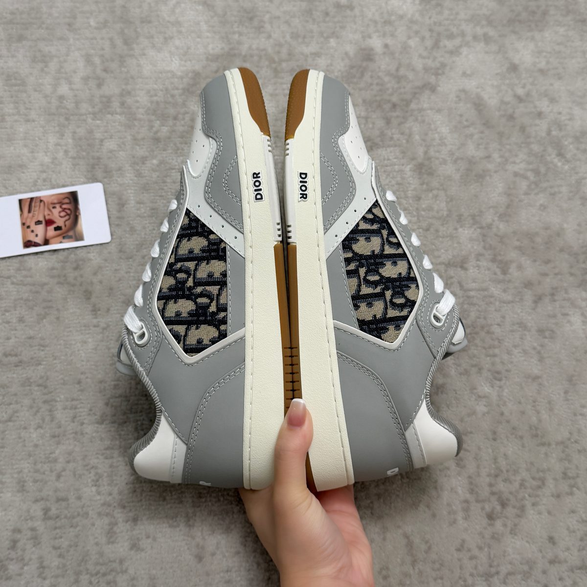 Dior B27 Low Grey White