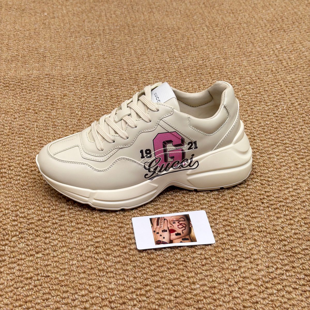 Gucci Rhyton Leather Sneaker White