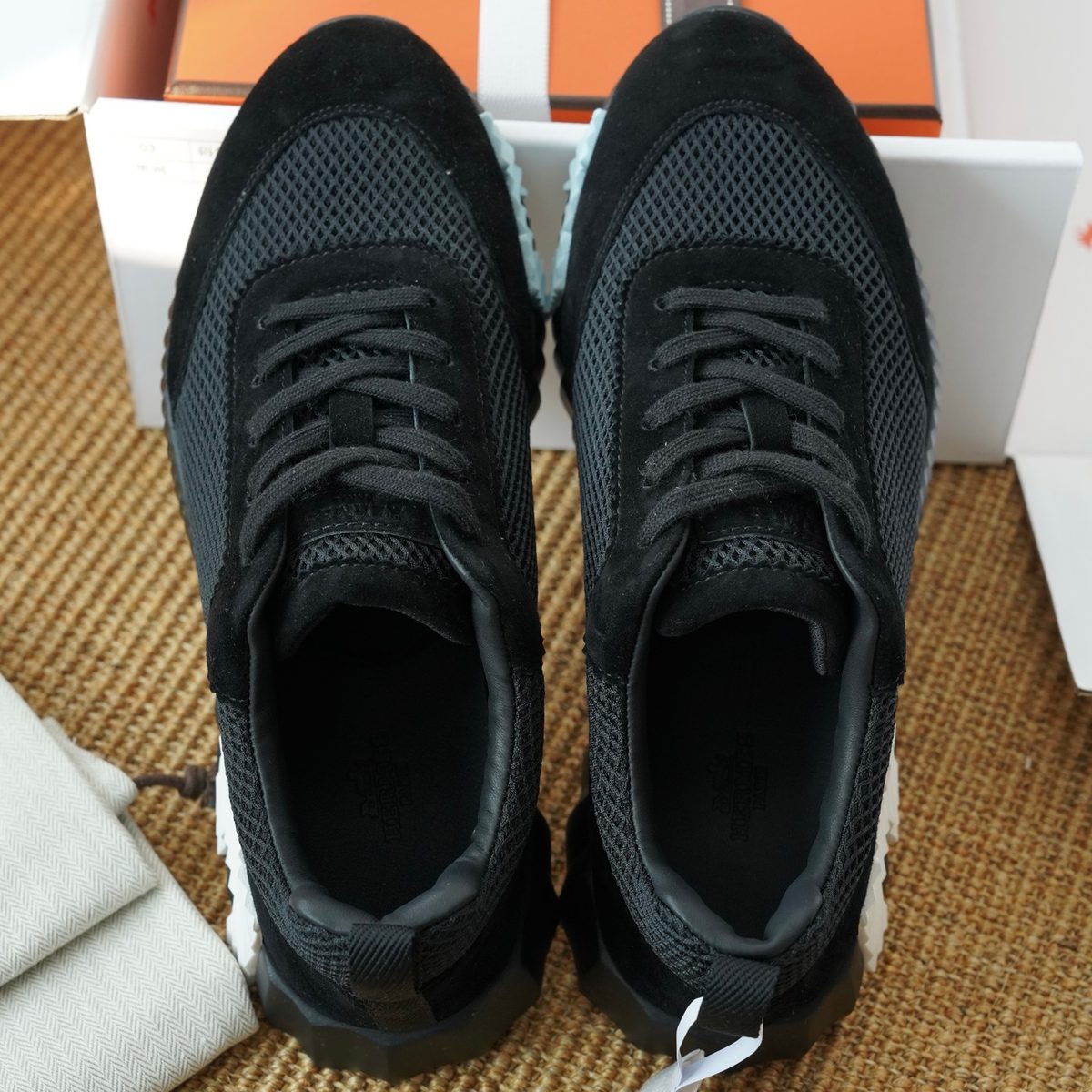 Hermès H-Logo Runner Sneakers Black