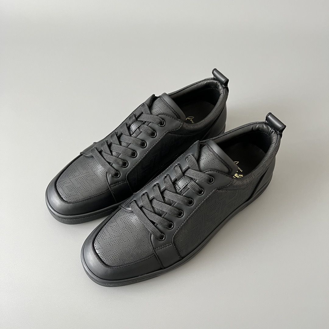 Louboutin Low-Top Leather Sneakers