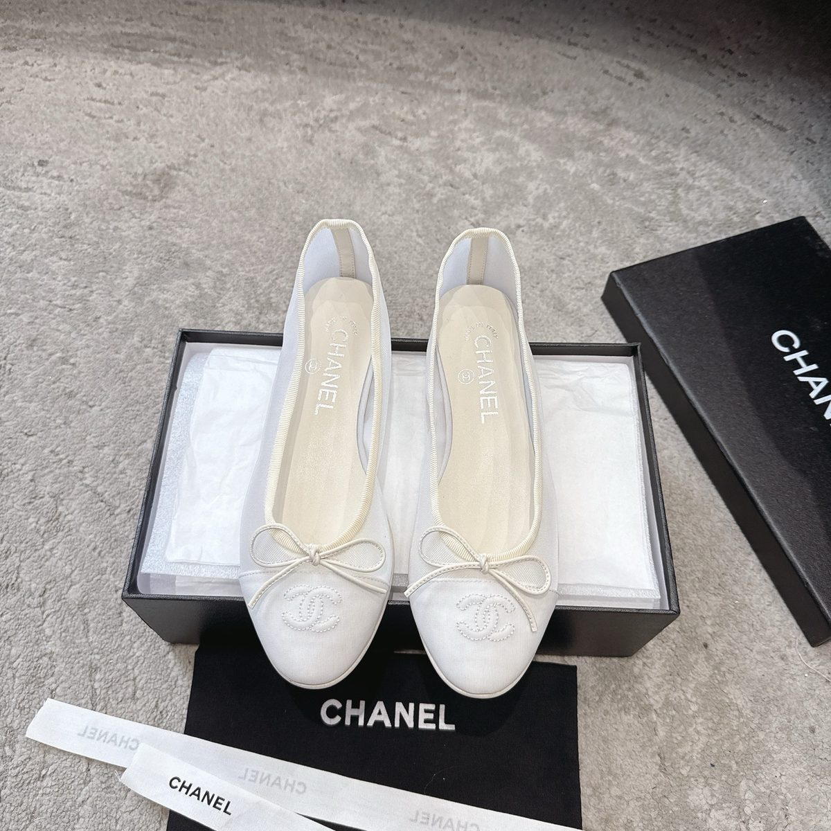 Chanel Ballet Flat with Bow Detail