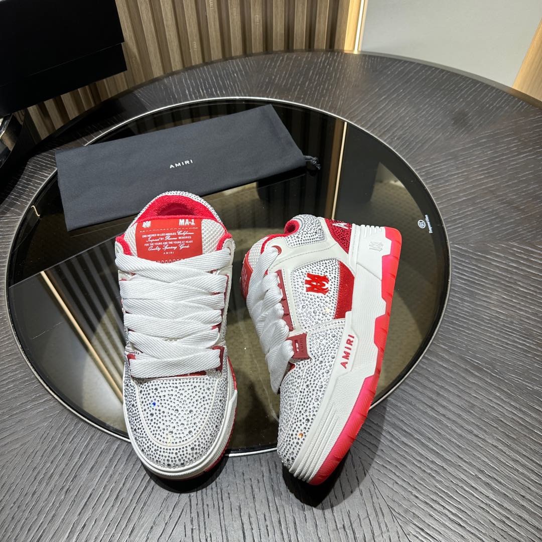 Amiri MA-1 Crystal Embellished High-Top Sneakers