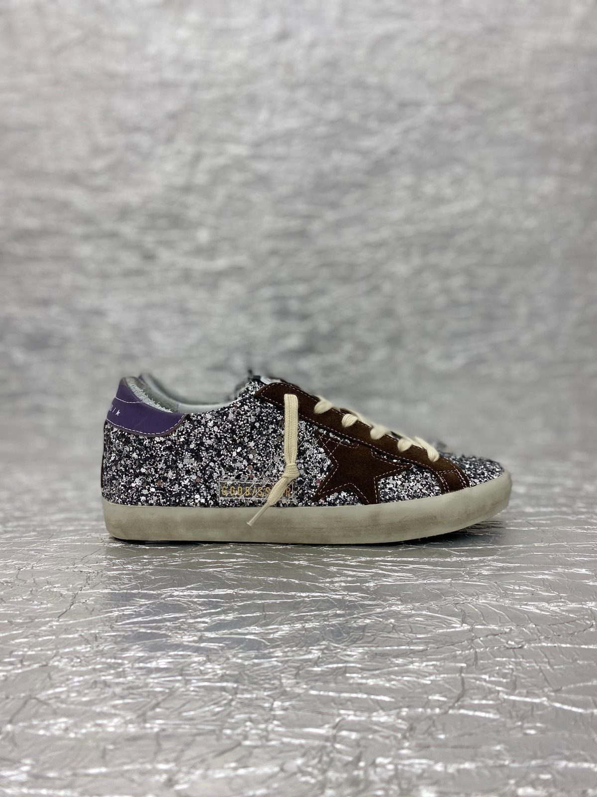 Golden Goose Superstar Glitter Black