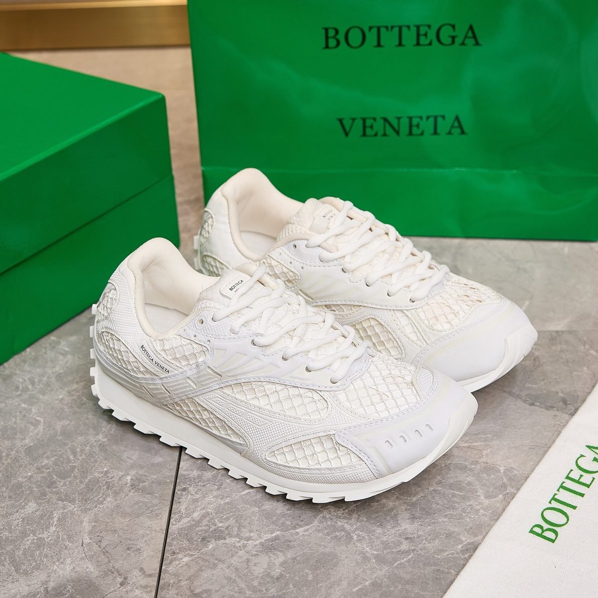 Bottega Veneta Quilted Leather Runner Sneakers