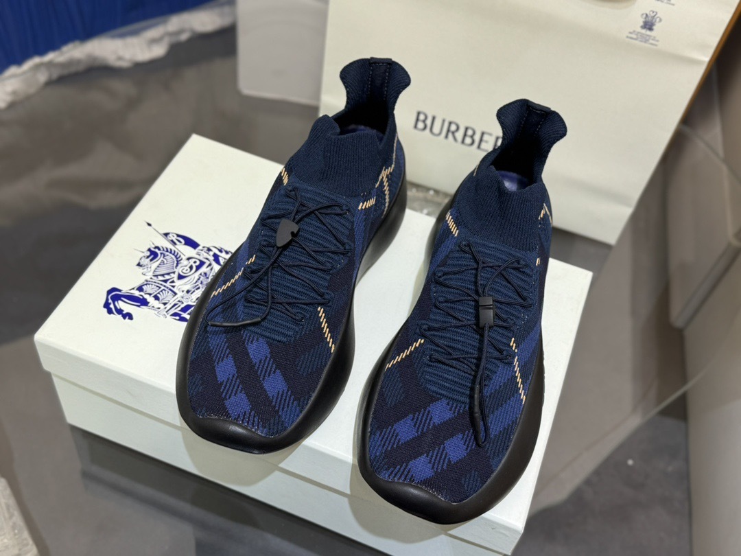 Burberry EQT Knit Sneaker Navy Blue