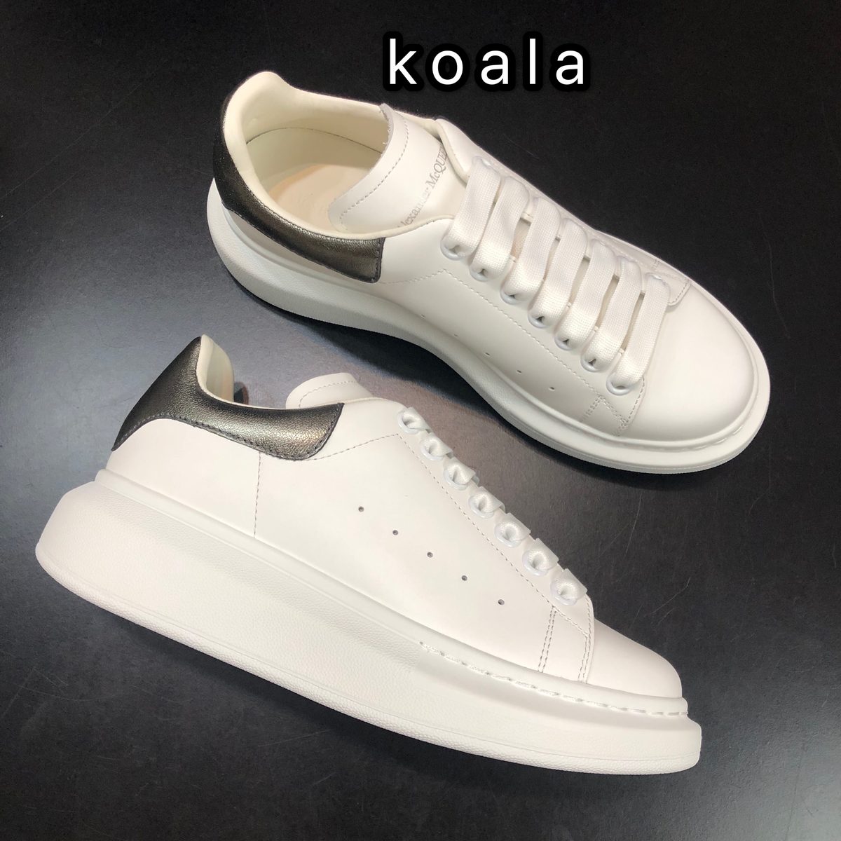 Alexander McQueen Oversized Sneaker White Silver