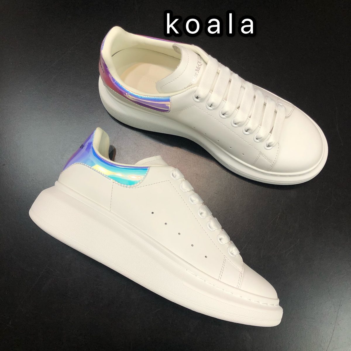 Alexander McQueen Oversized Sneaker White Iridescent