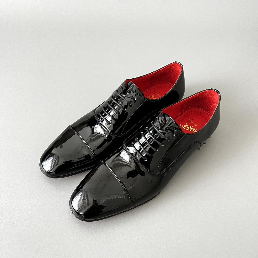 Louboutin Patent Leather Oxford Shoes