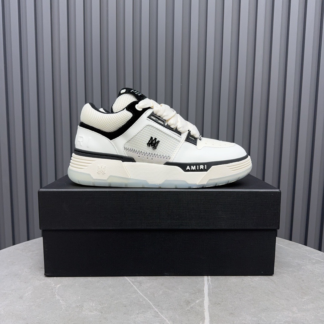 AMIRI White and Black Low-Top Sneaker