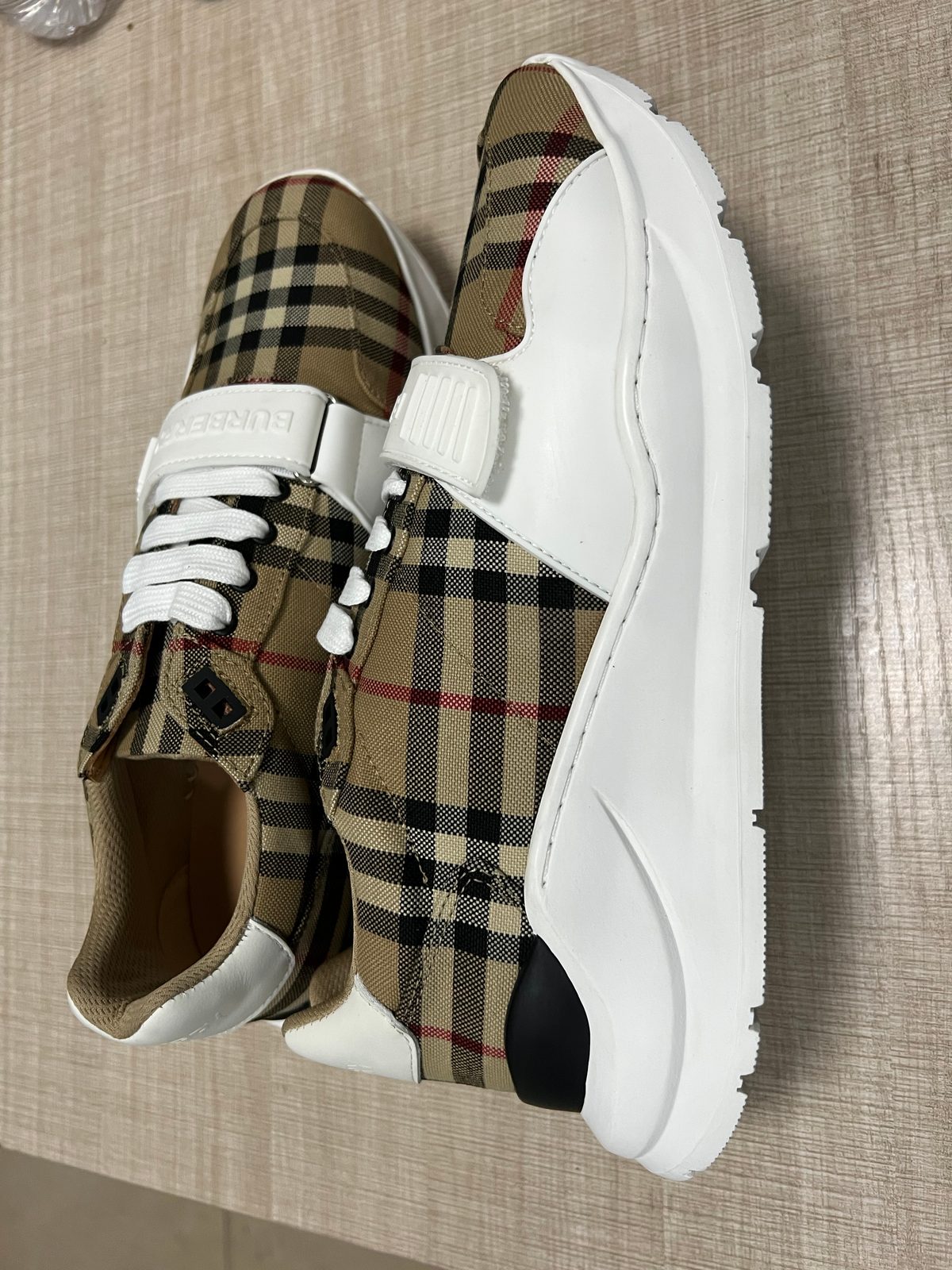 Burberry Vintage Check Platform Sneakers