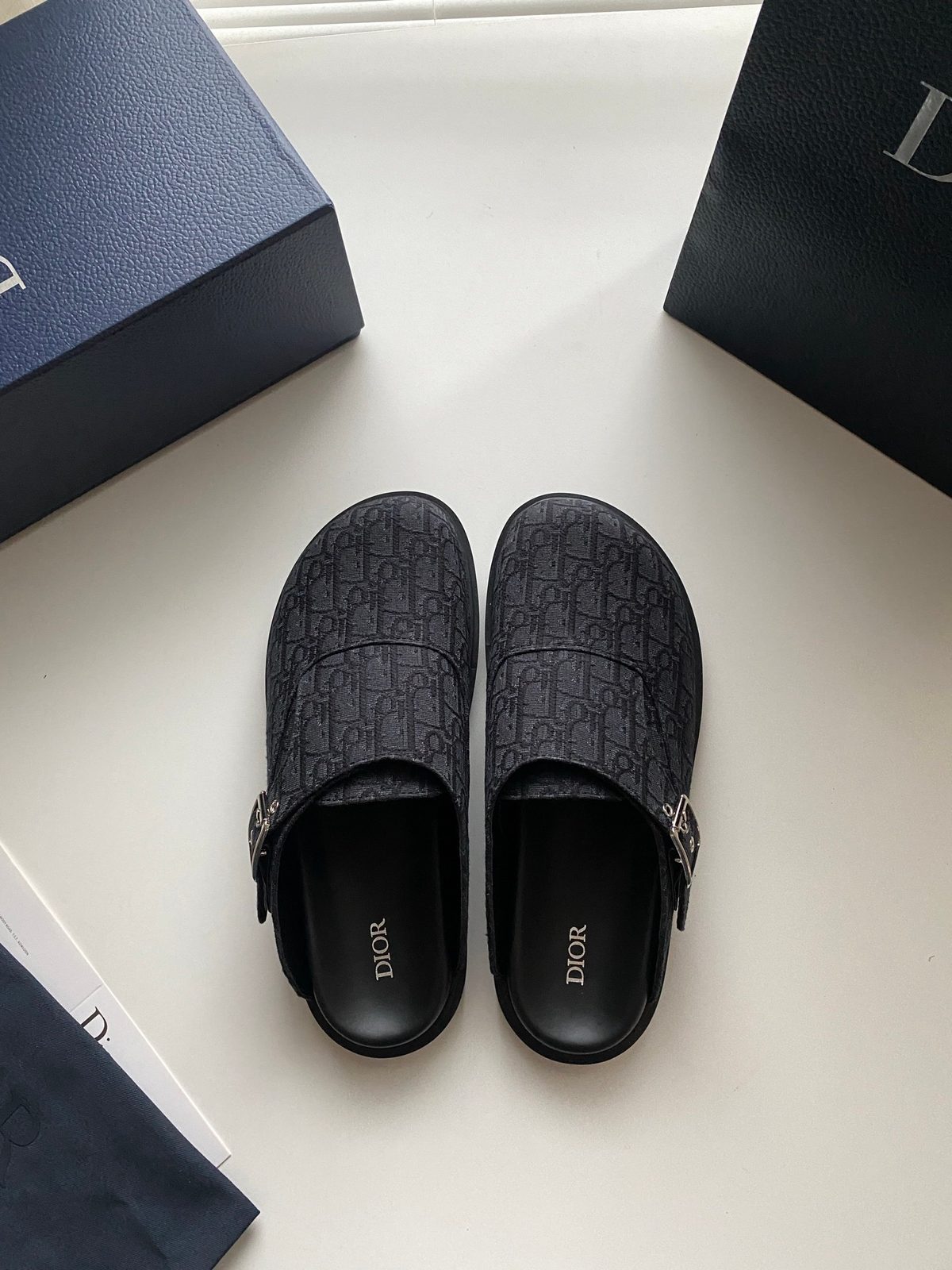 Dior Oblique Monogram Clog Slippers