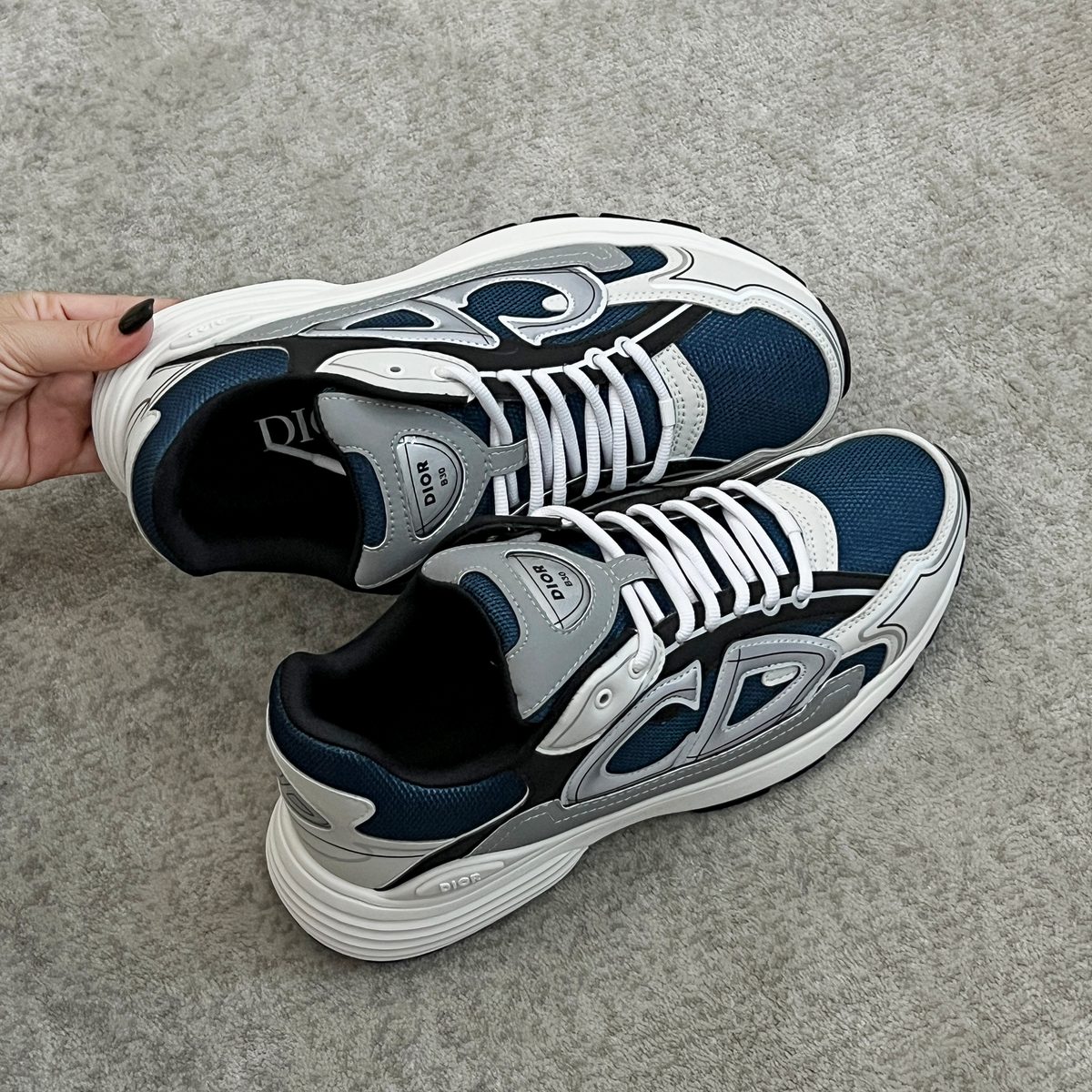 Dior B30 Sneaker Navy White Grey