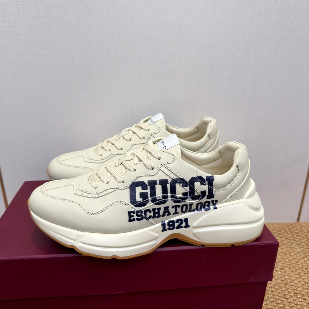 Gucci Eschatology 1921 Leather Sneaker White