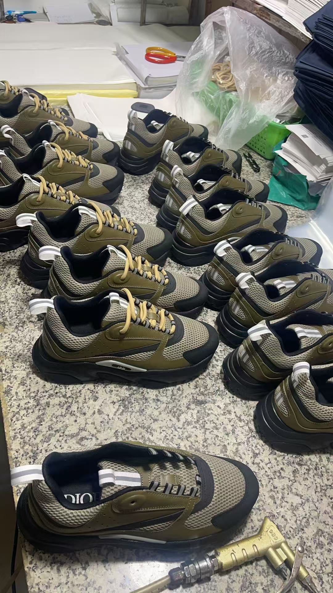 Hiking Trail Running Sneakers Olive Green