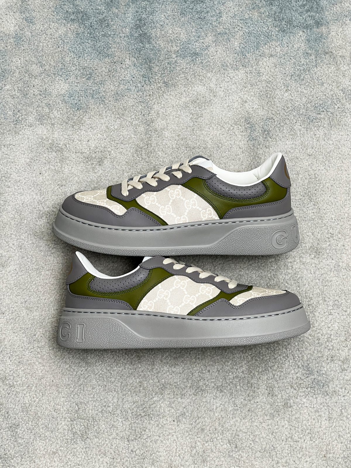 Luxury Colorblock Platform Sneakers