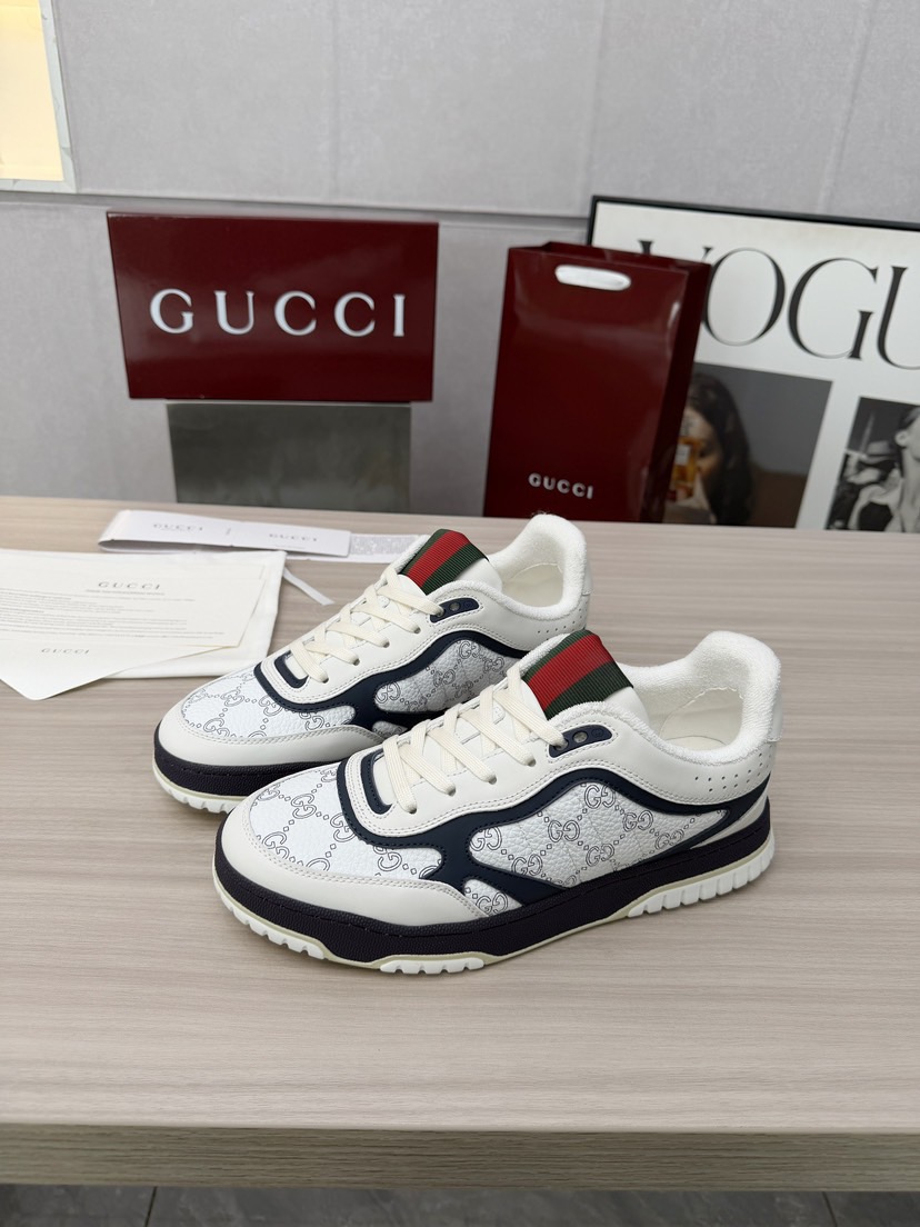 Gucci GG Sneaker White Navy Red Green