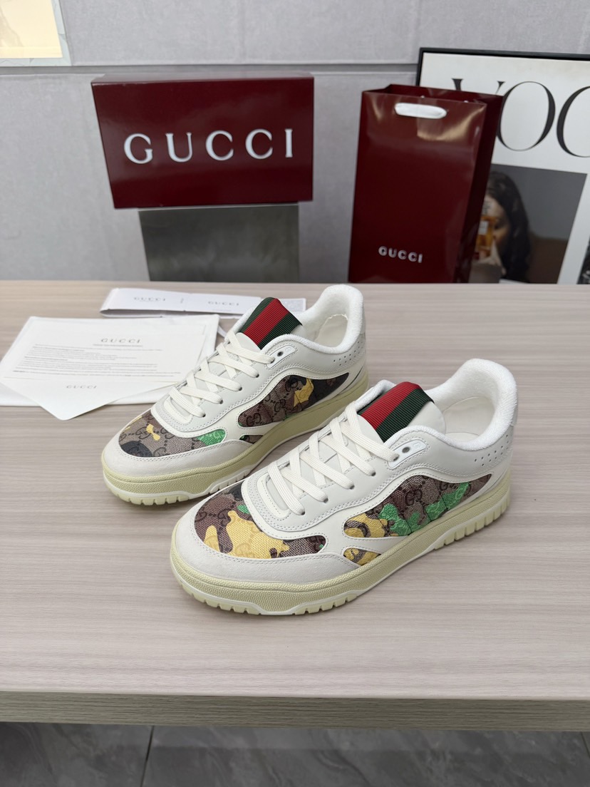 Gucci GG Monogram Canvas Low-Top Sneakers