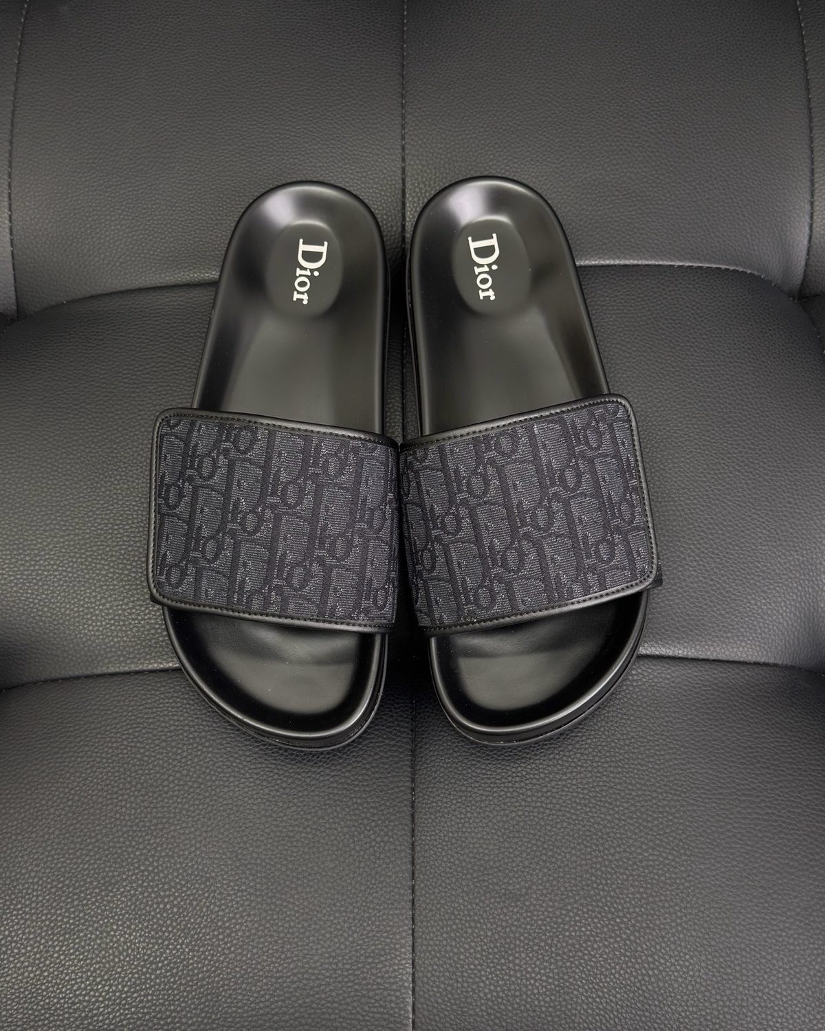 Dior Monogram Canvas Slide Sandals