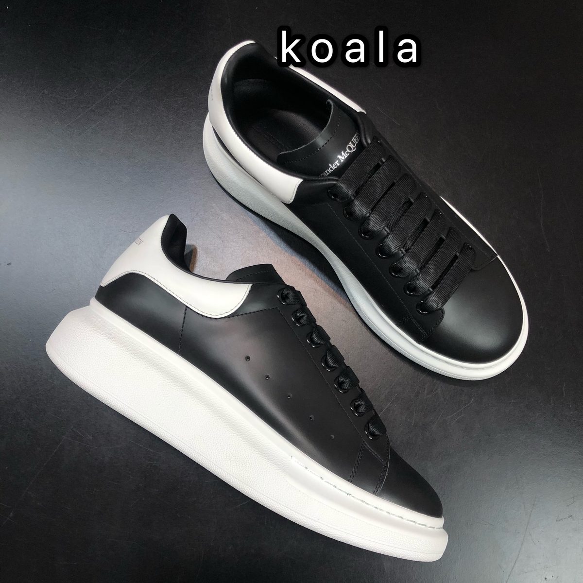 Alexander McQueen Oversized Sneaker Black White