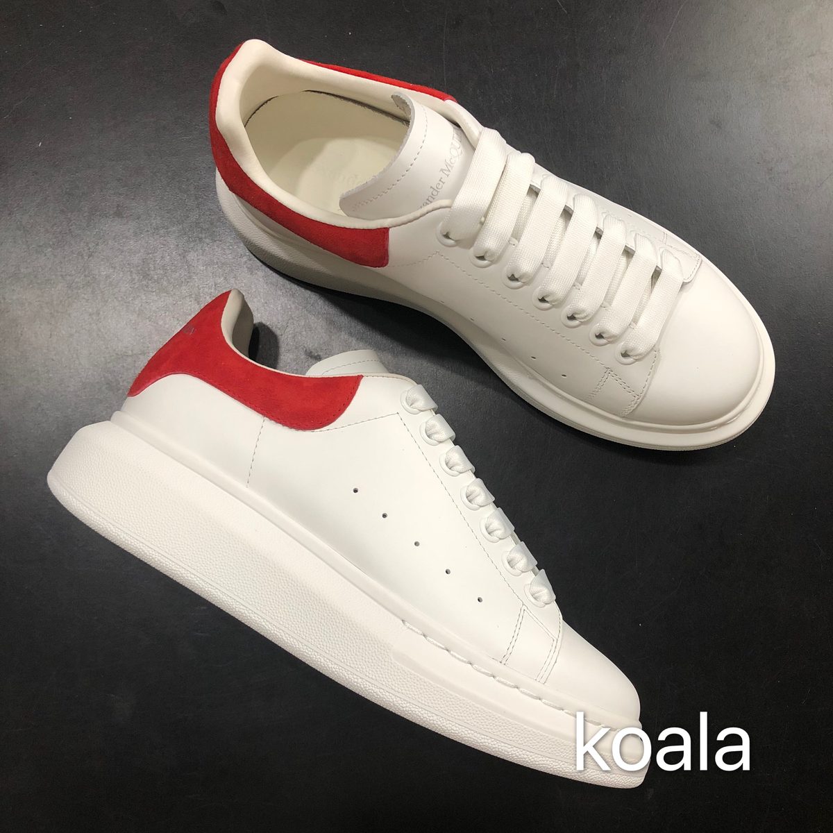 Alexander McQueen Oversized Sneaker White Red