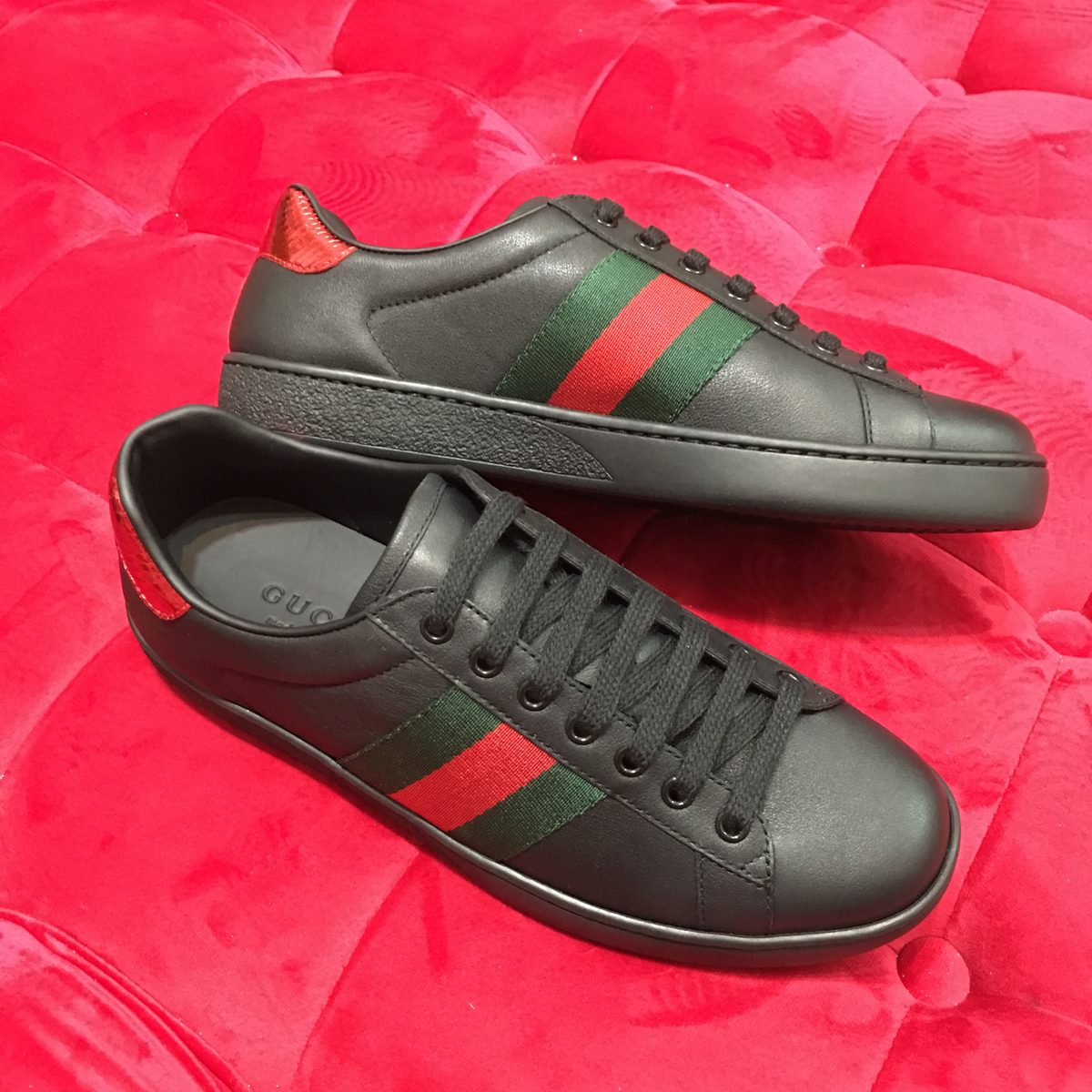 Gucci Ace Low-Top Leather Sneaker