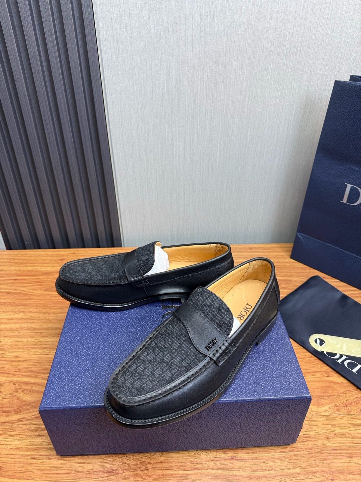 Dior Monogram Canvas Leather Loafer