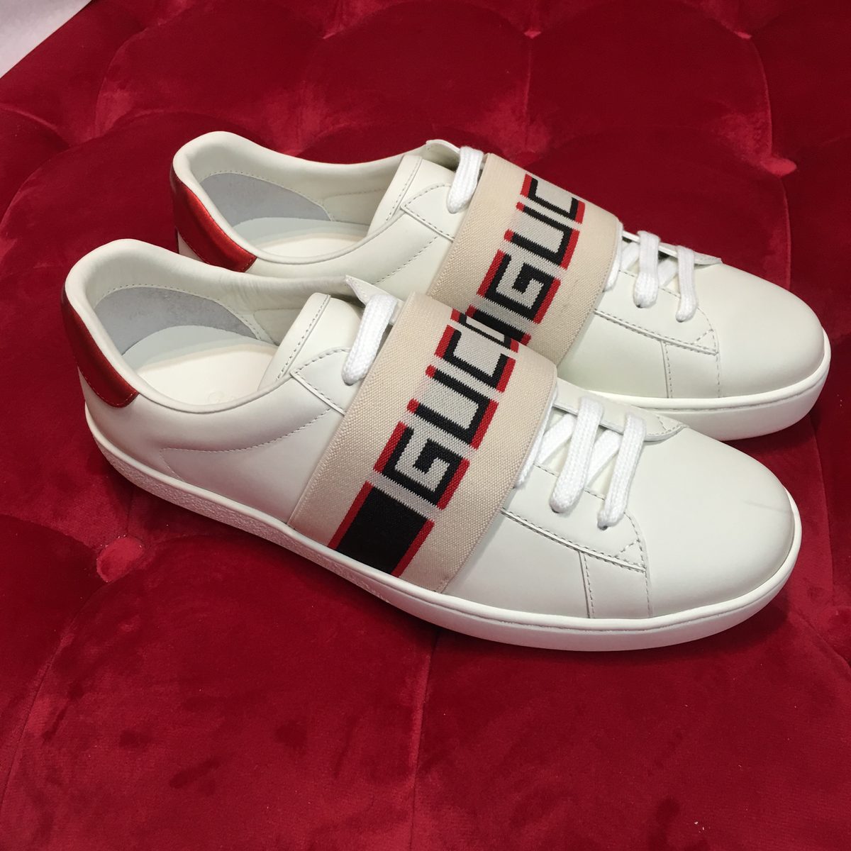 Gucci Ace Sneaker White Red Black