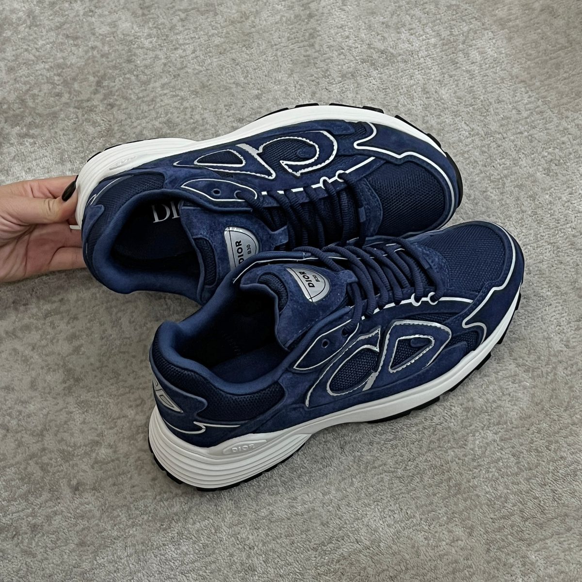 Dior B30 Navy Blue White