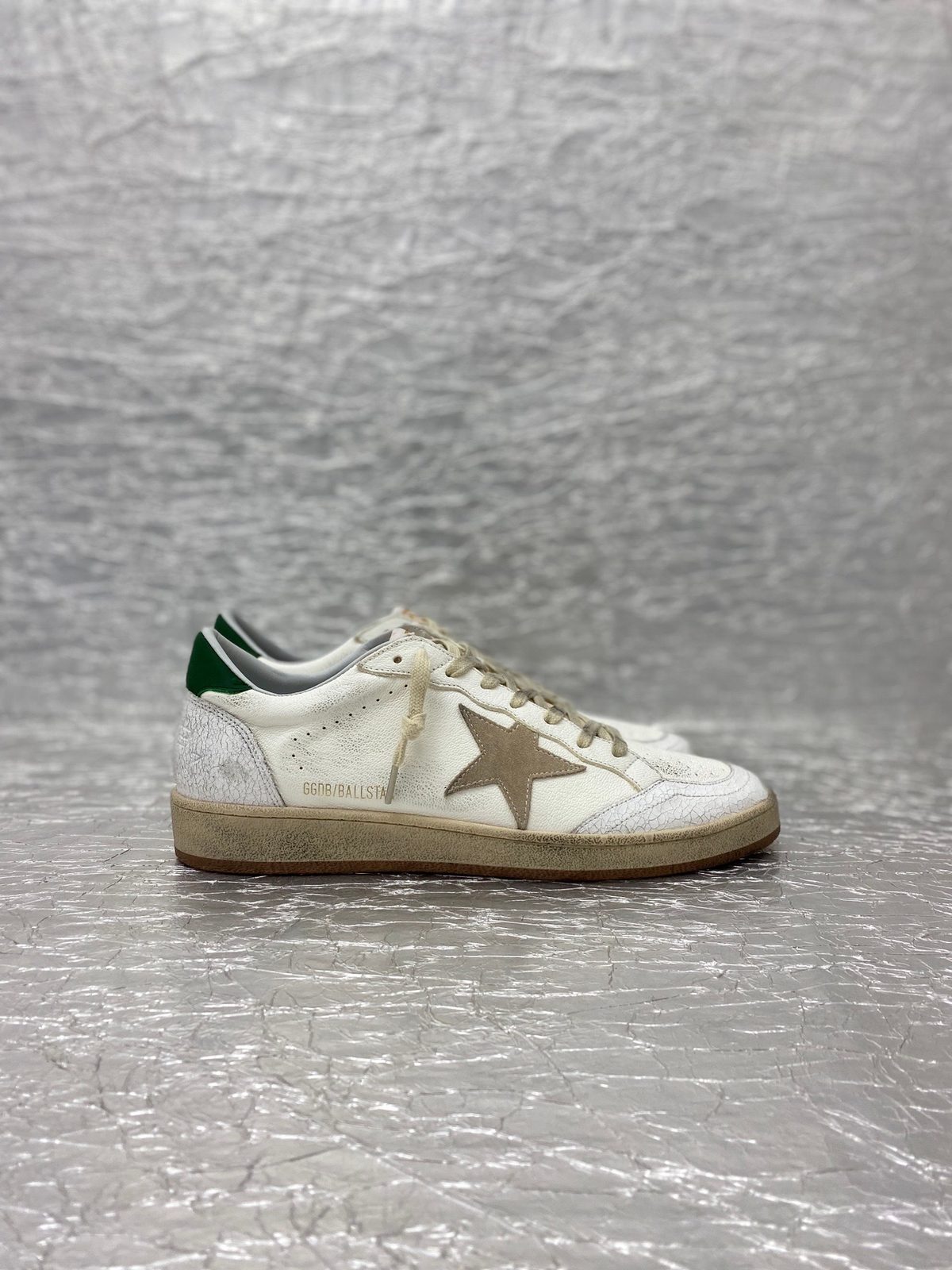 Golden Goose Ball Star White Cream Taupe Green