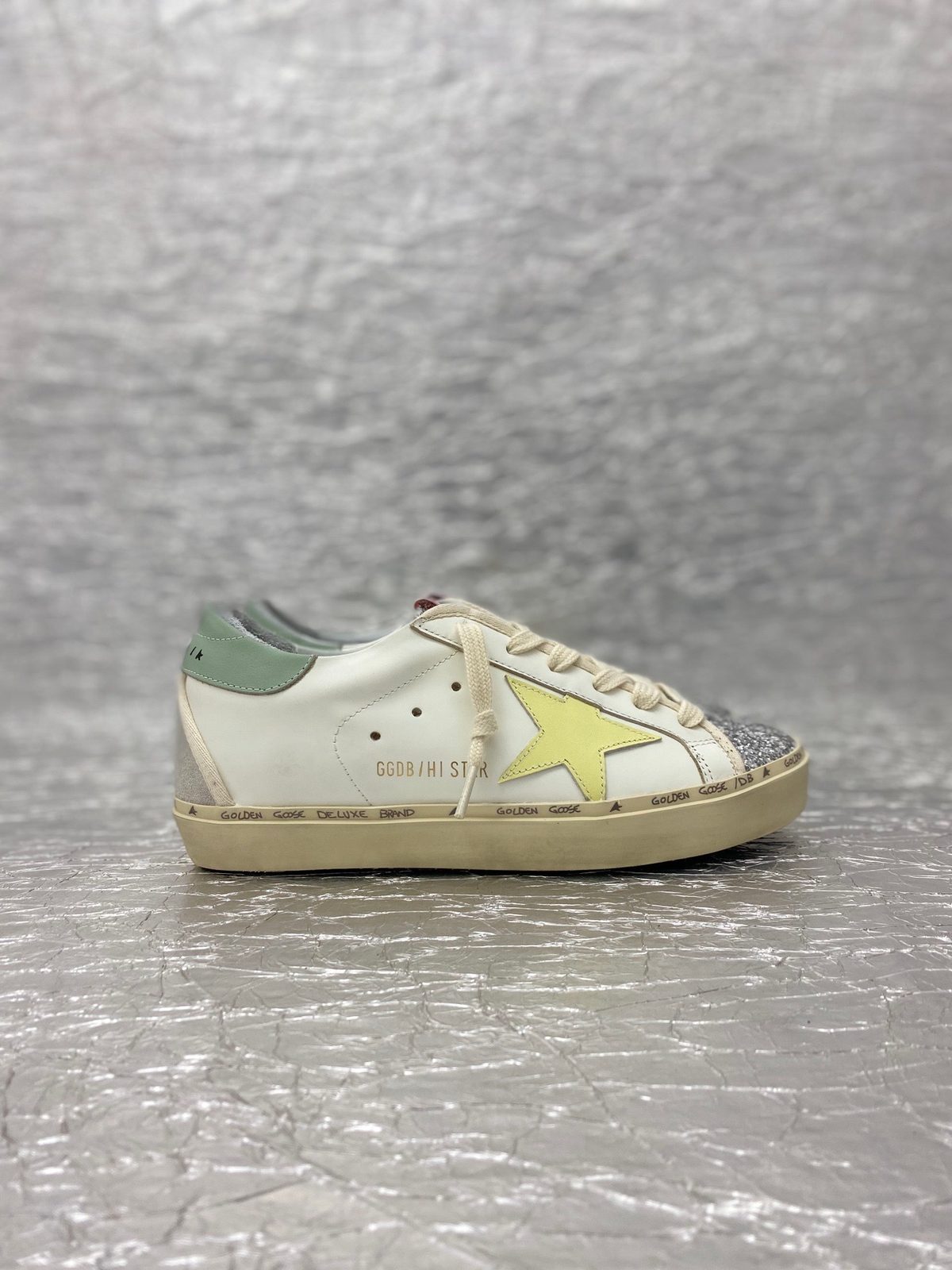 Golden Goose Hi Star Glitter Sneakers