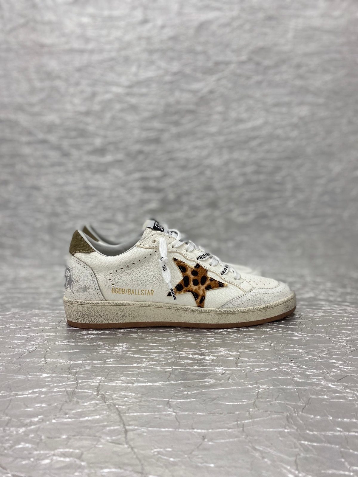 Golden Goose Ball Star White Leopard