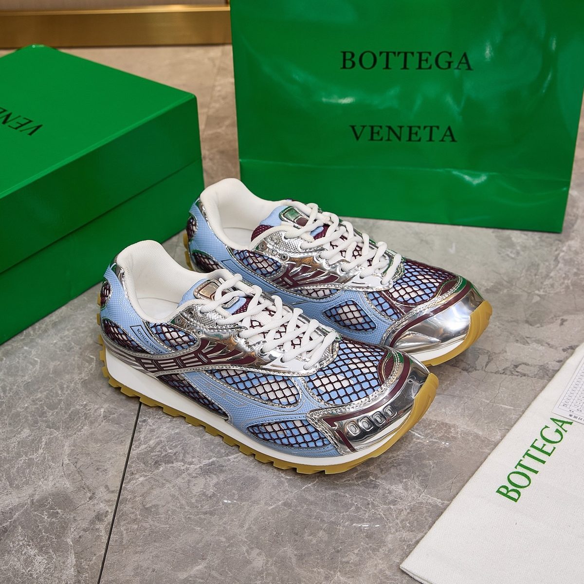 Bottega Veneta Speedtrack Mesh Sneakers