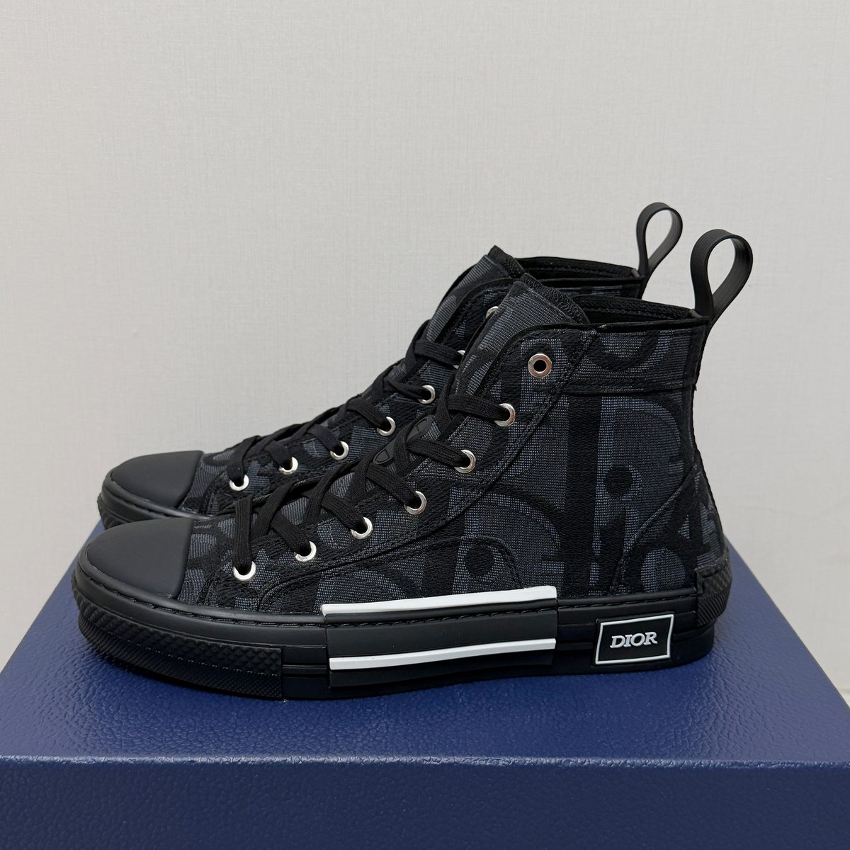Dior B23 High-Top Black Oblique Canvas