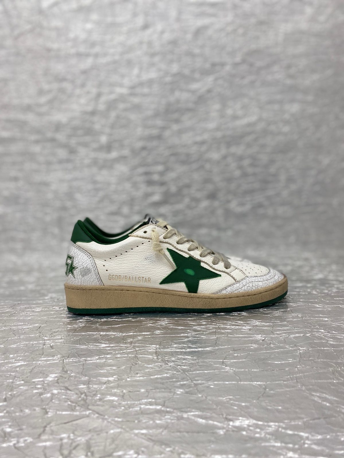 Golden Goose Ball Star White Green
