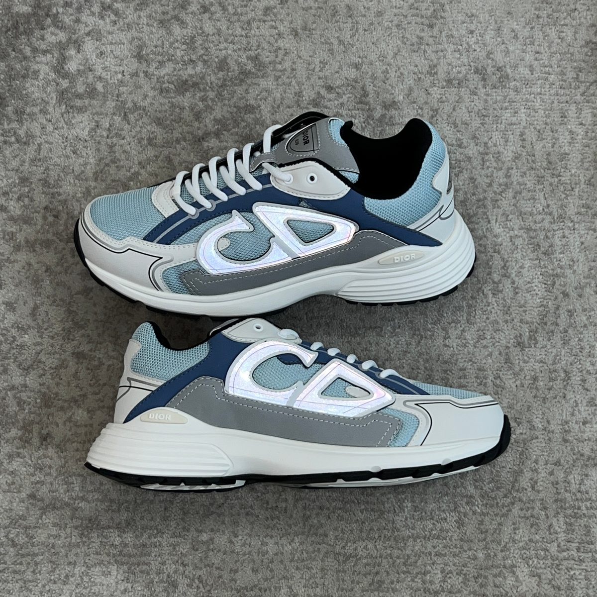 Dior B22 Light Blue Navy Grey White